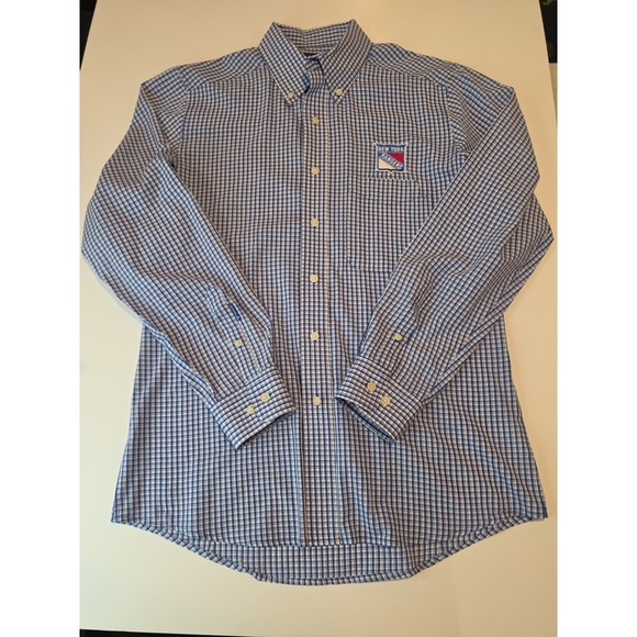 Antigua Other - New York Rangers Antigua Mens Medium Long Sleeve Plaid Button Up With...